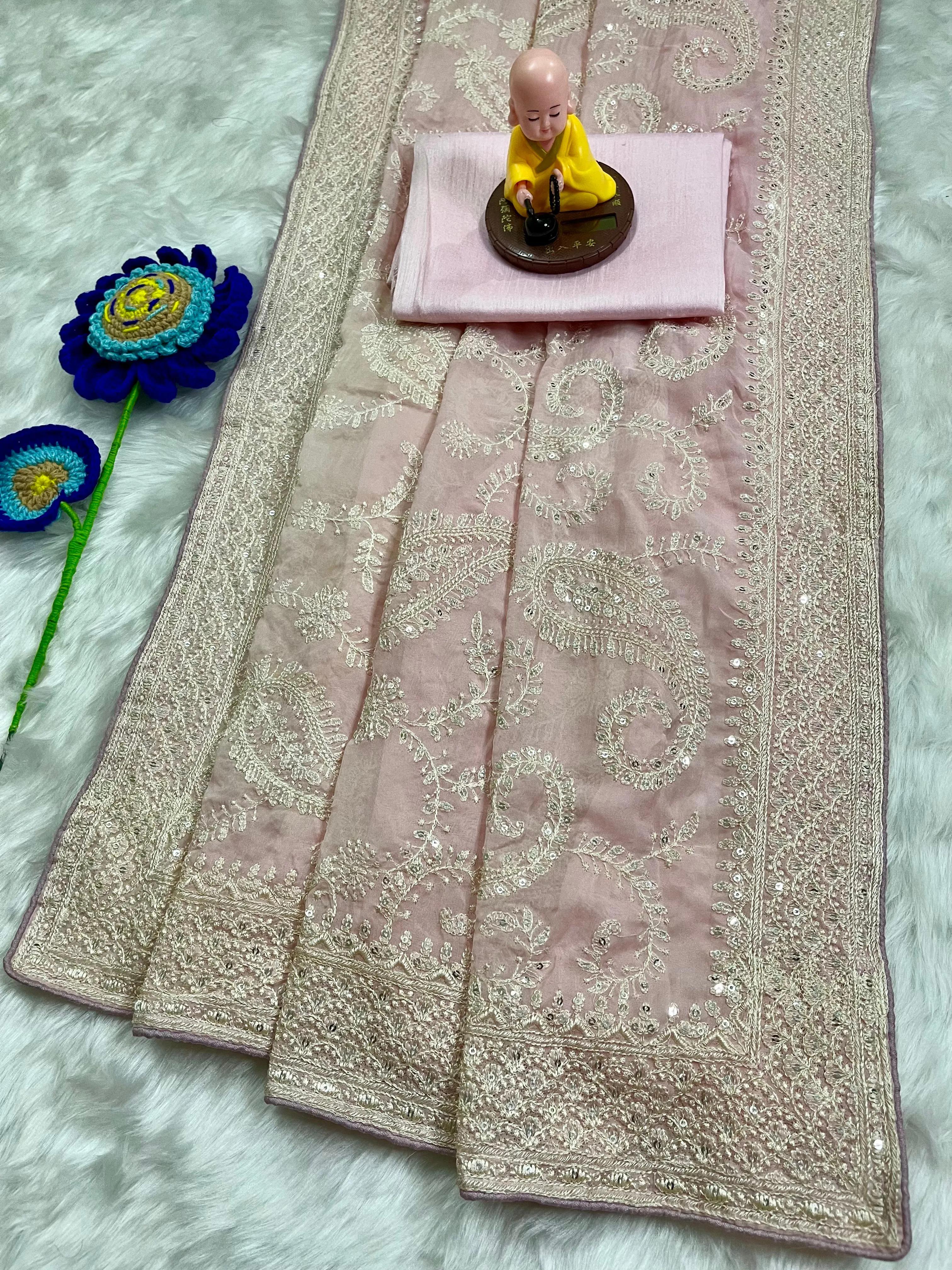 Silk Fabric Premium Saree - Image 12 in Surat