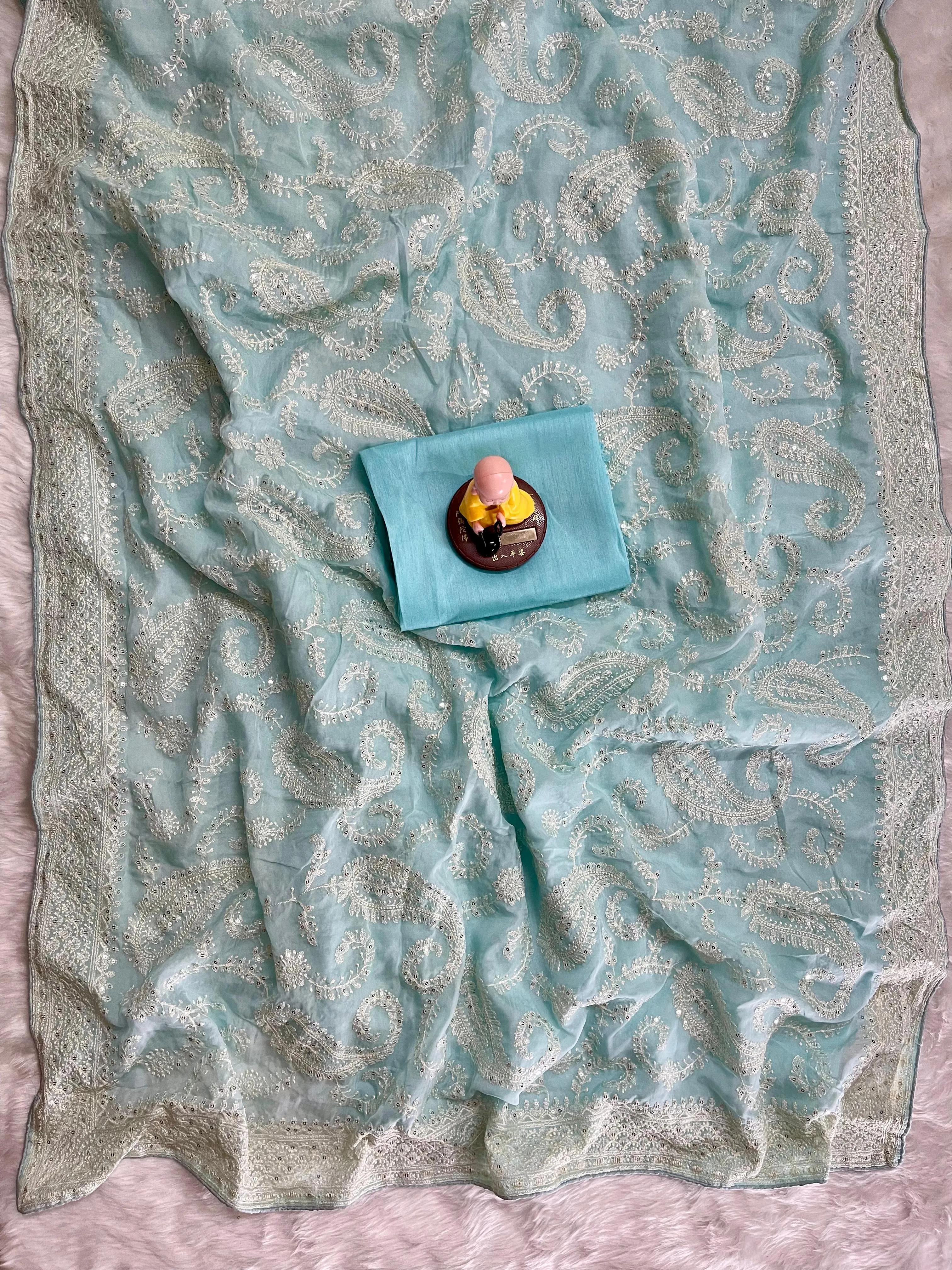 Silk Fabric Premium Saree - Image 10 in Surat