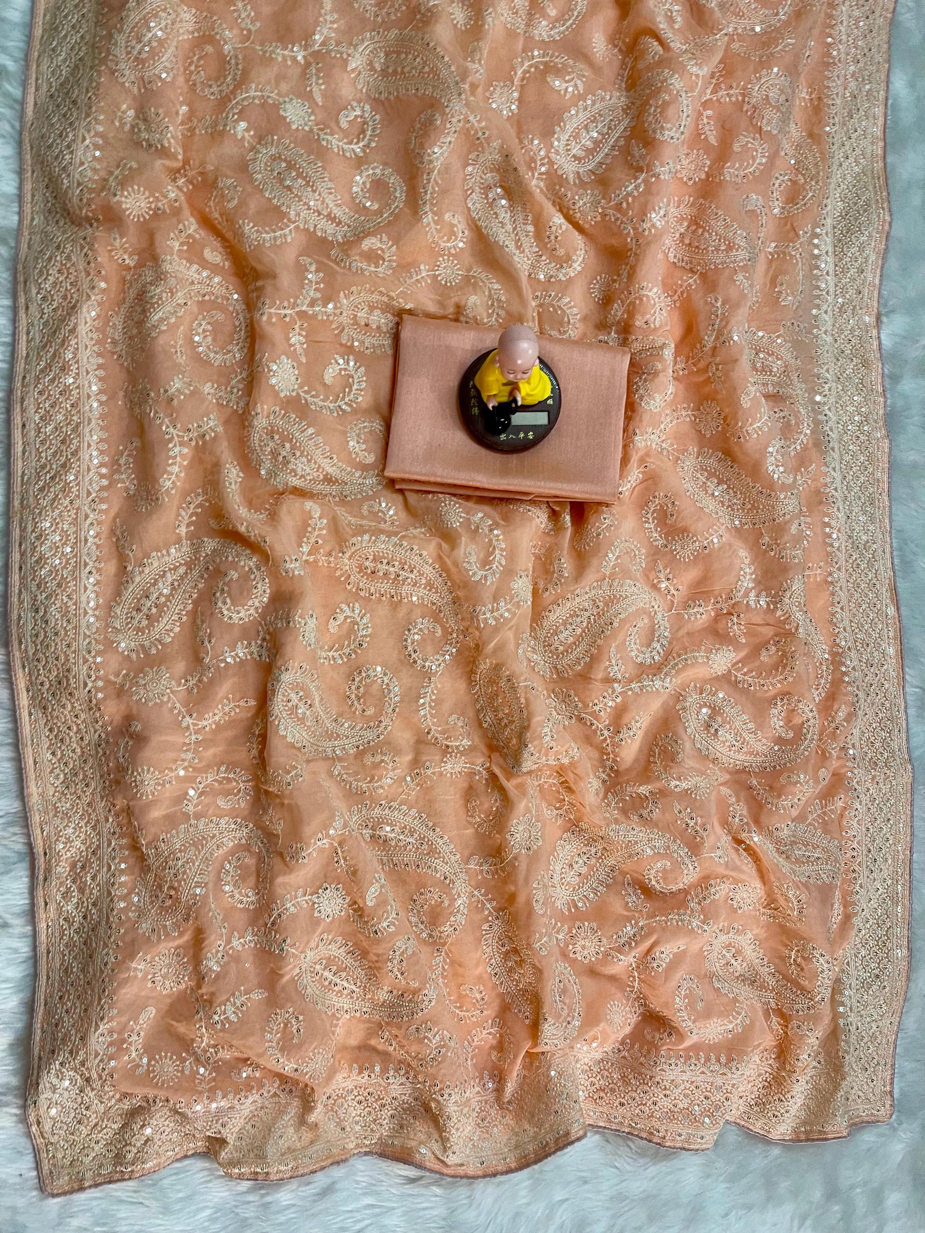 Silk Fabric Premium Saree - Image 9 in Surat