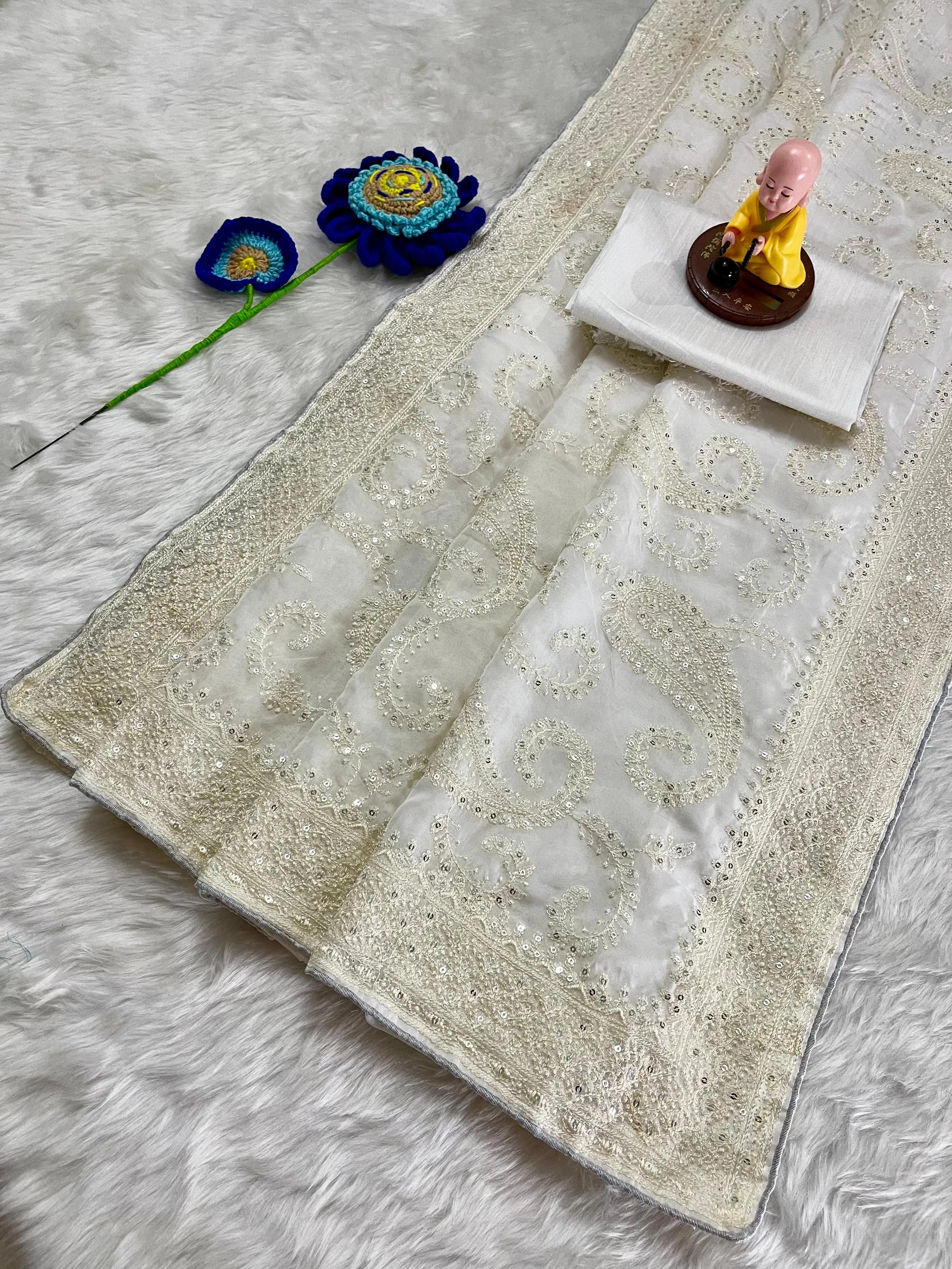 Silk Fabric Premium Saree - Image 6 in Surat