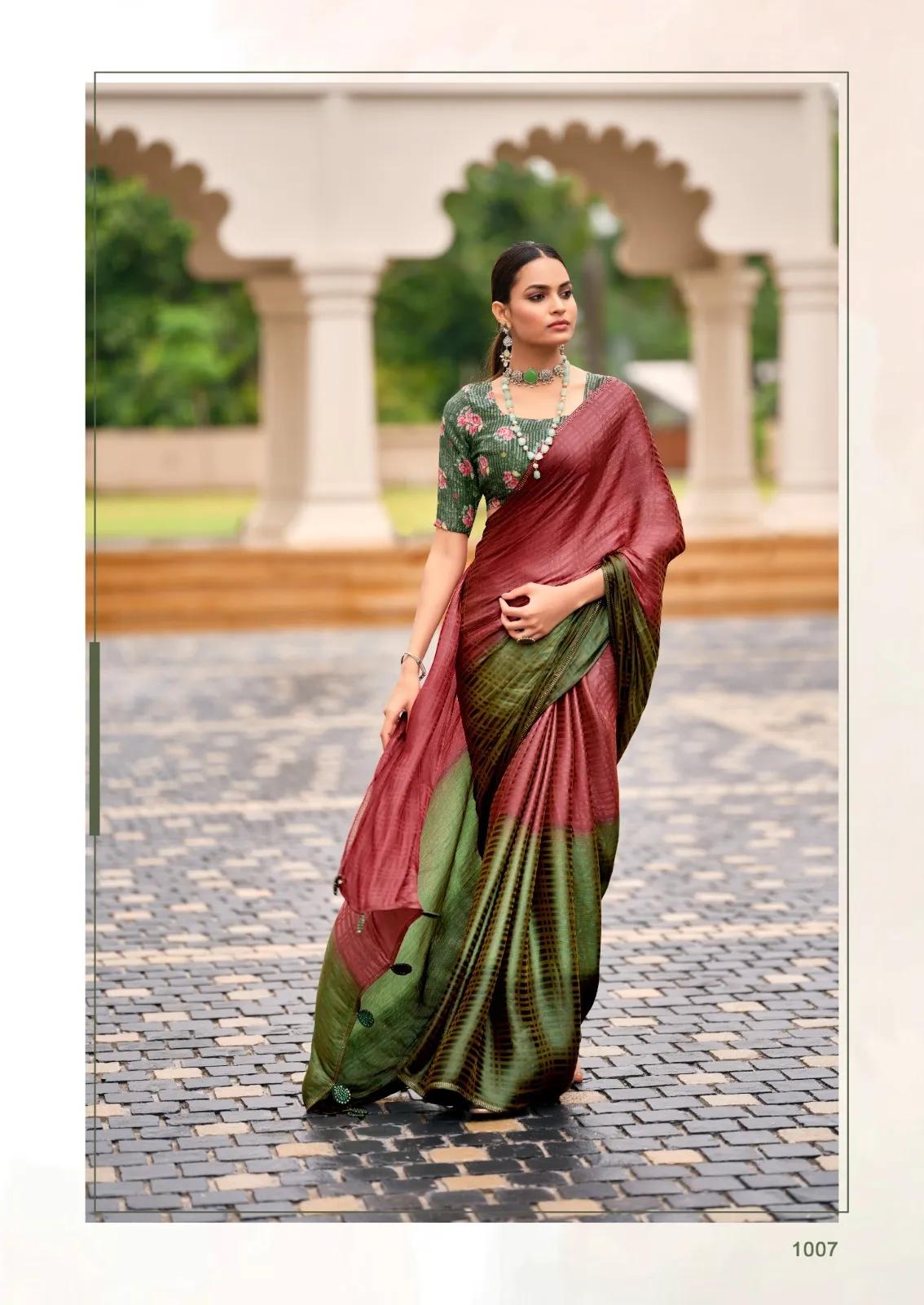 New Satin Silk Premium Saree - Image 6 in Surat