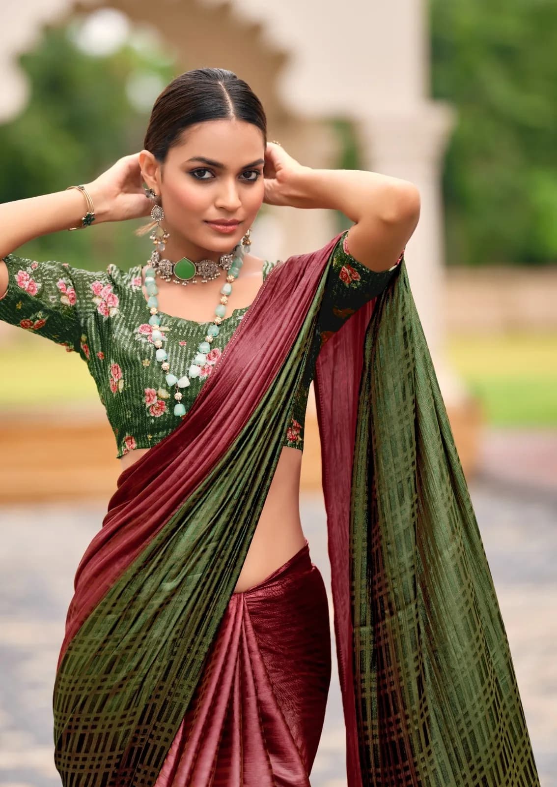 Buy New Satin Silk Premium Saree in Surat | Reseller Bazzar
