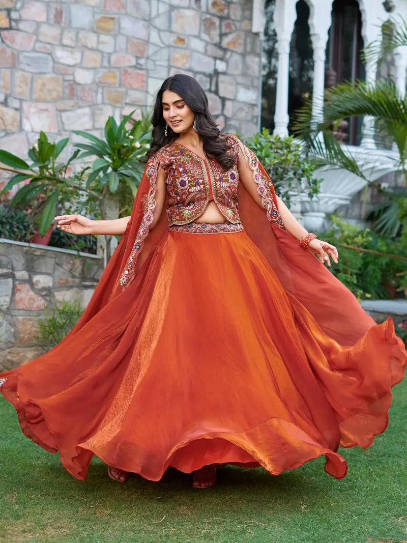 Beautiful Sharara Skirt Lahenga Outfits - Image 9 in Surat