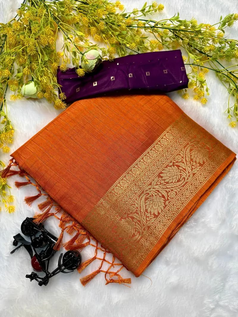 Buy Premium Dola silk saree in Hyderabad | Reseller Bazzar