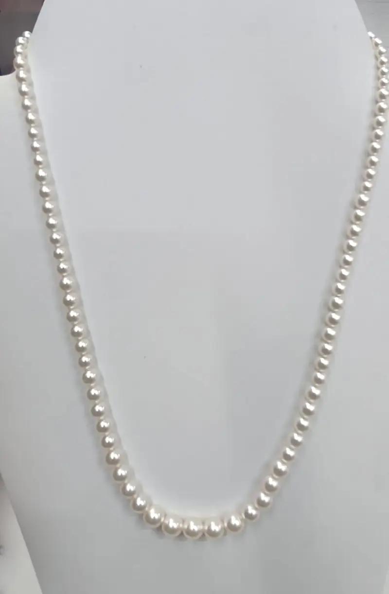 Buy Premium Swarovski Pearl Single Line Necklace for Women in Hyderabad for 600 - See photos and details