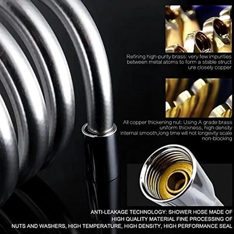 Nylon Flexible Shower Hose Smooth Durable Bathroom Pipe - Image 3 in Surat