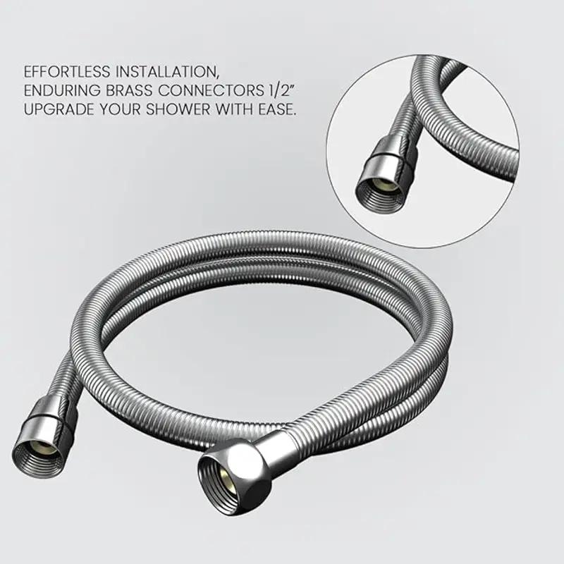 SS 304 Flexible Shower Hose Rust Resistant Bathroom Pipe - Image 11 in Surat