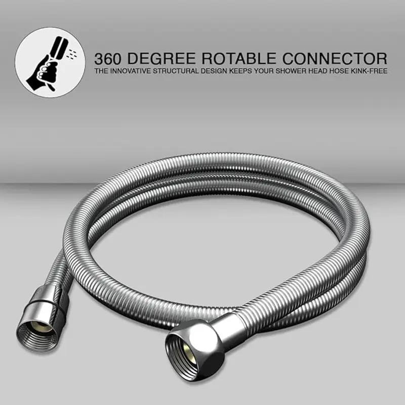 SS 304 Flexible Shower Hose Rust Resistant Bathroom Pipe - Image 12 in Surat
