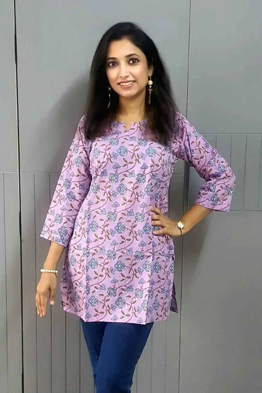 Buy Cotton Cambric Tunics Collection for Women - Soft & Breathable in Surat | Reseller Bazzar