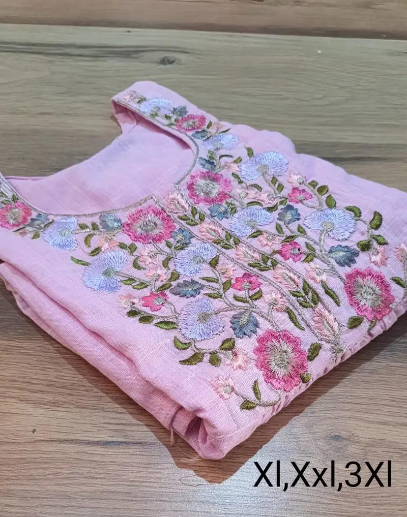 Buy Cotton Embroidery Tunics for Women - Slub Fabric Collection in Surat for 275 - See photos and details