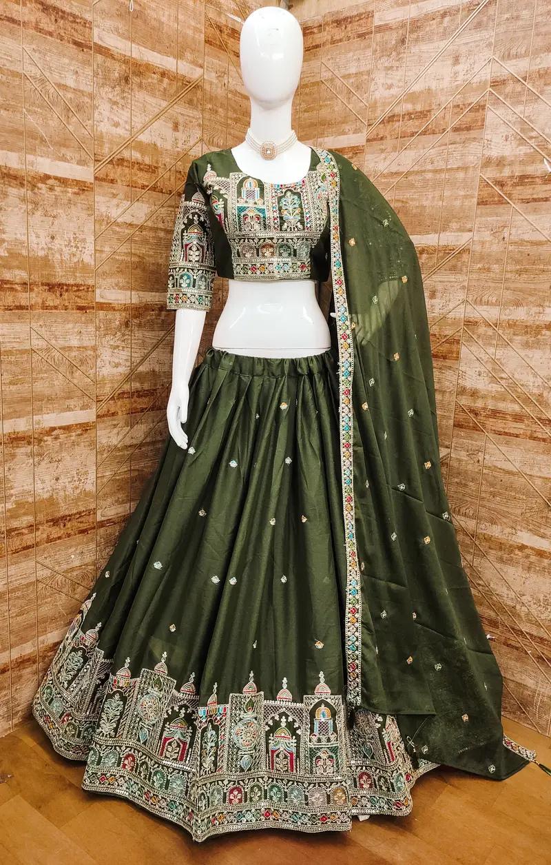 Buy Designer Lehenga Choli - Georgette Sequins Embroidery in Jamnagar | Reseller Bazzar