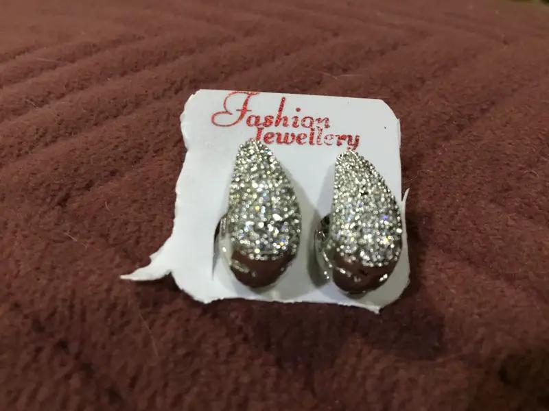 Buy American Diamond Oval Stud Earrings for Daily and Party Wear in Hyderabad | Reseller Bazzar