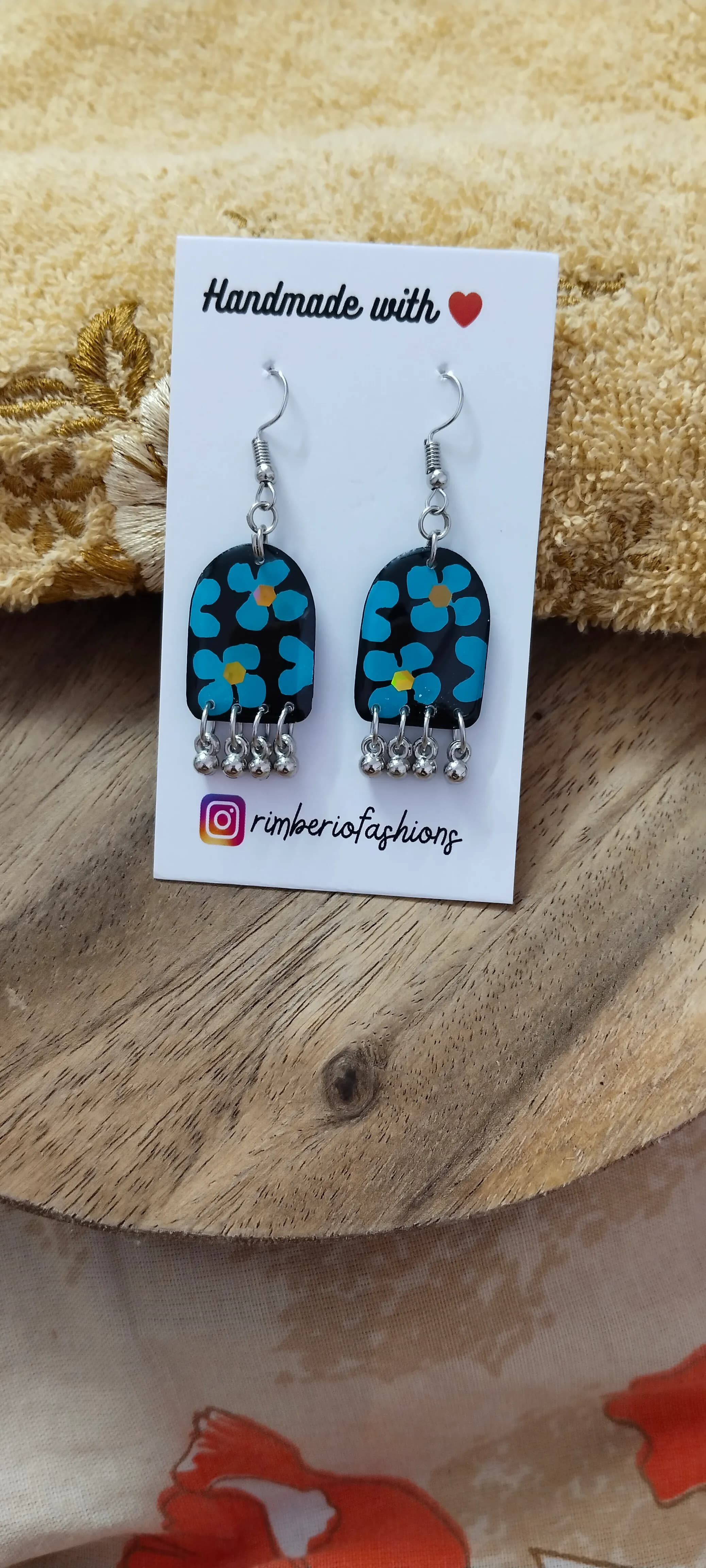 Buy Handmade Resin Floral Earrings in Mumbai | Reseller Bazzar