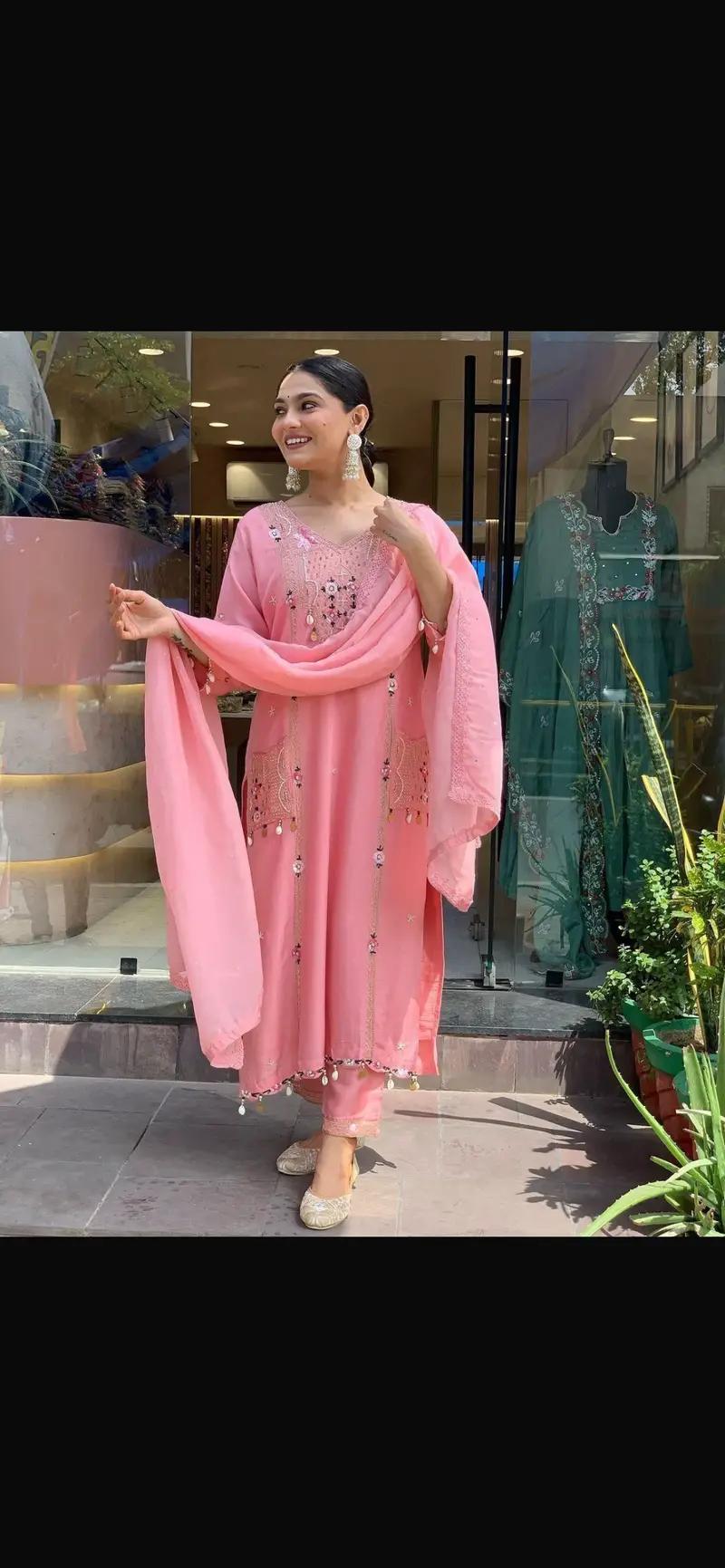 Buy Kurti Pant Dupatta Set with Kodi Design in Surat for 950 - See photos and details