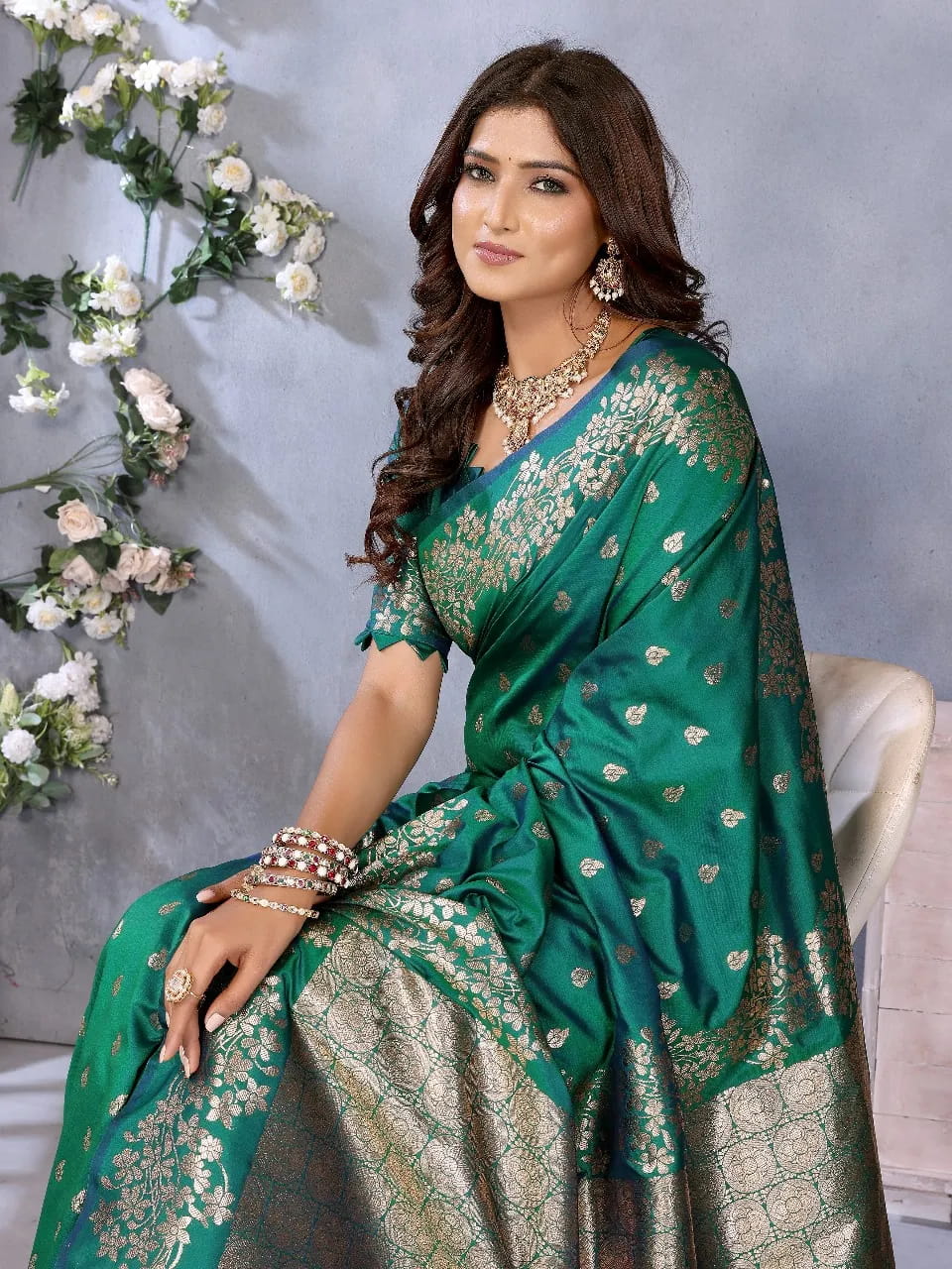 Buy Banarasi silk saree in Surat - Reseller Bazzar