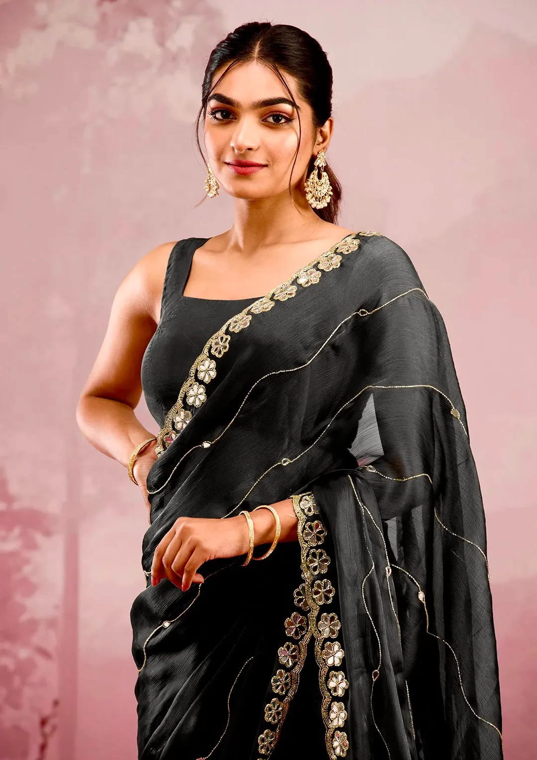 Buy Beautiful Party Wear Premium Saree in Surat - Reseller Bazzar