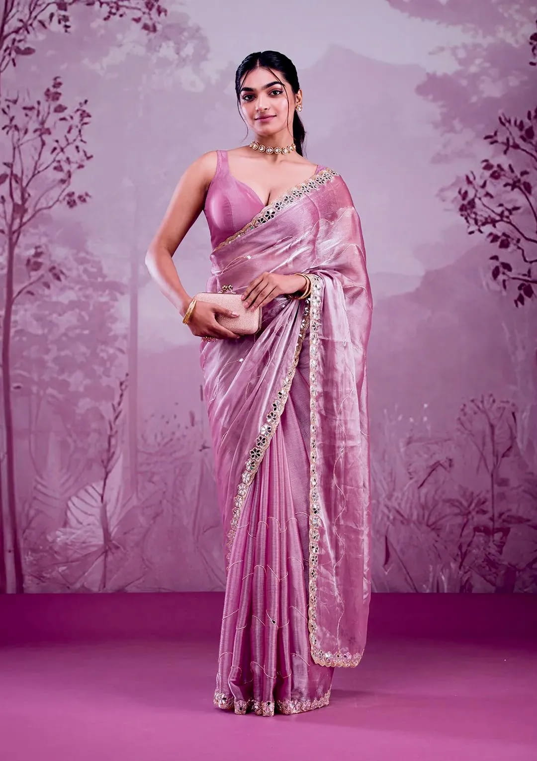 Buy Beautiful Party Wear Premium Saree in Surat - Reseller Bazzar