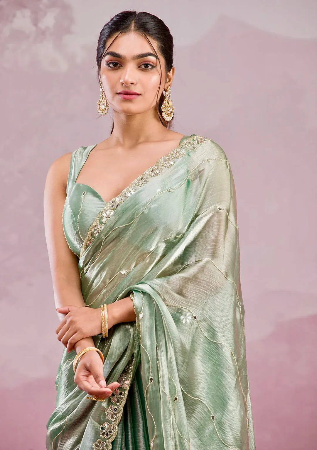 Buy Beautiful Party Wear Premium Saree in Surat - Reseller Bazzar