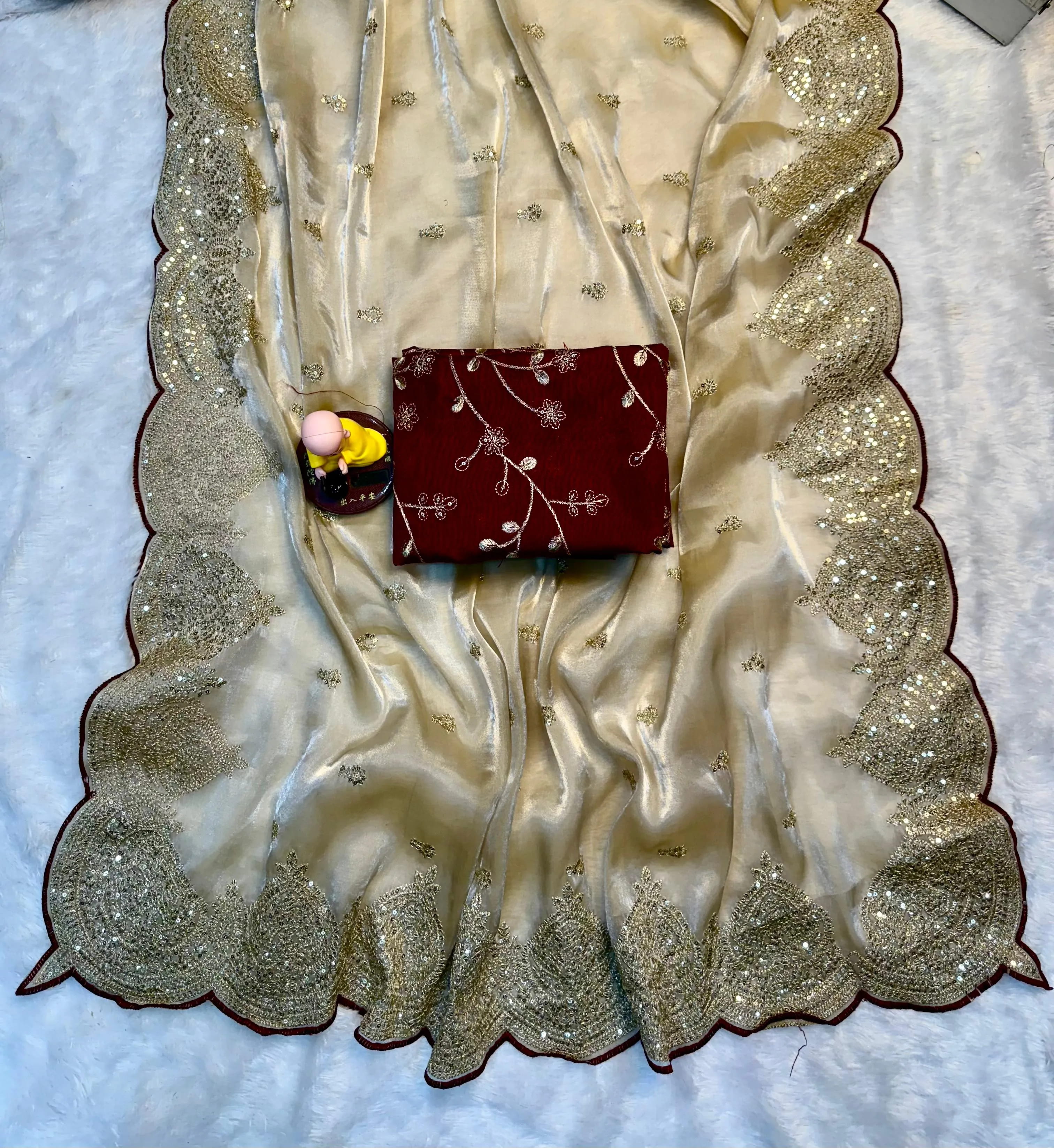 Buy Satin Banglory Silk Premium Saree in Surat - Reseller Bazzar