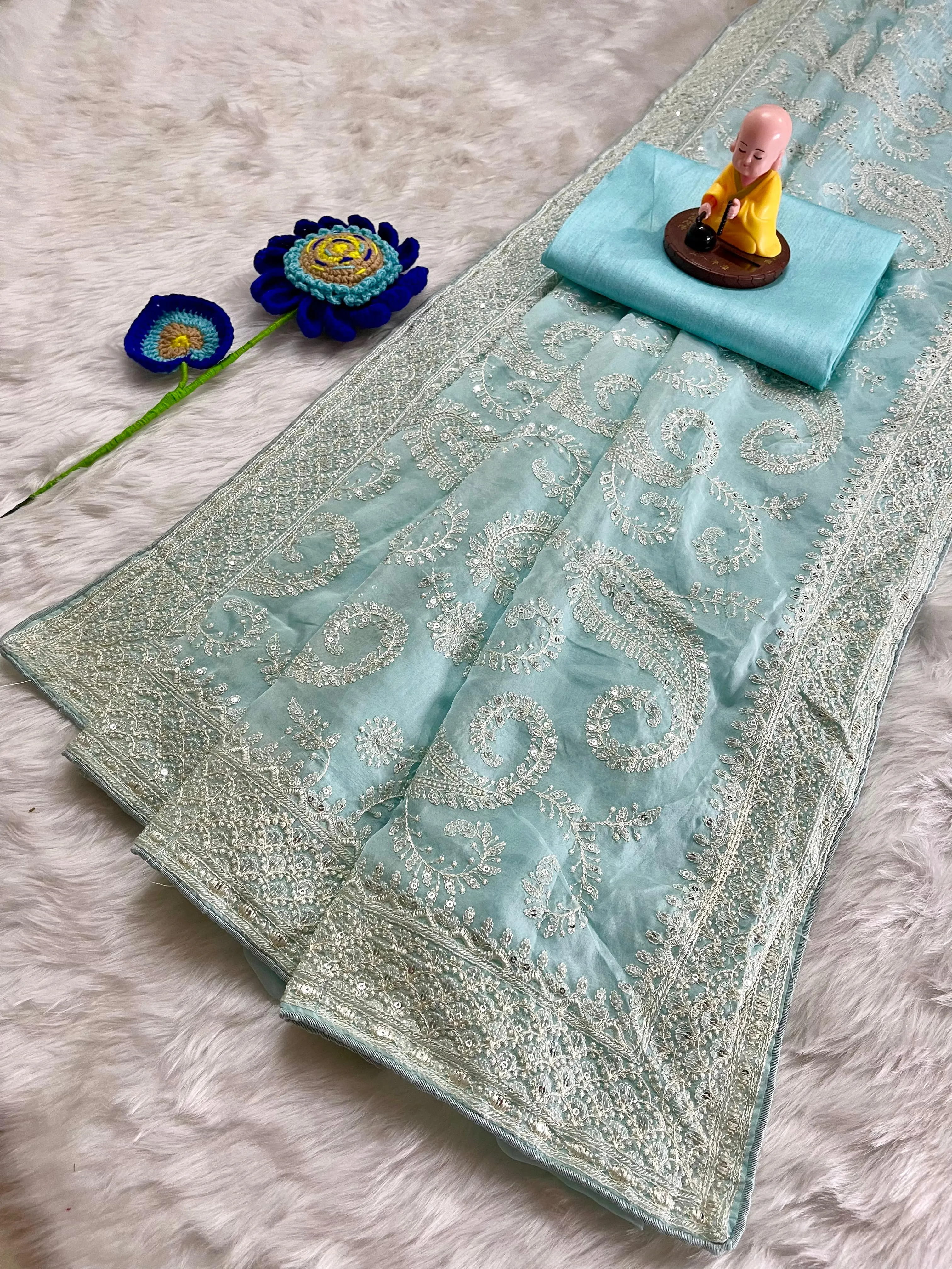 Buy Silk Fabric Premium Saree in Surat - Reseller Bazzar