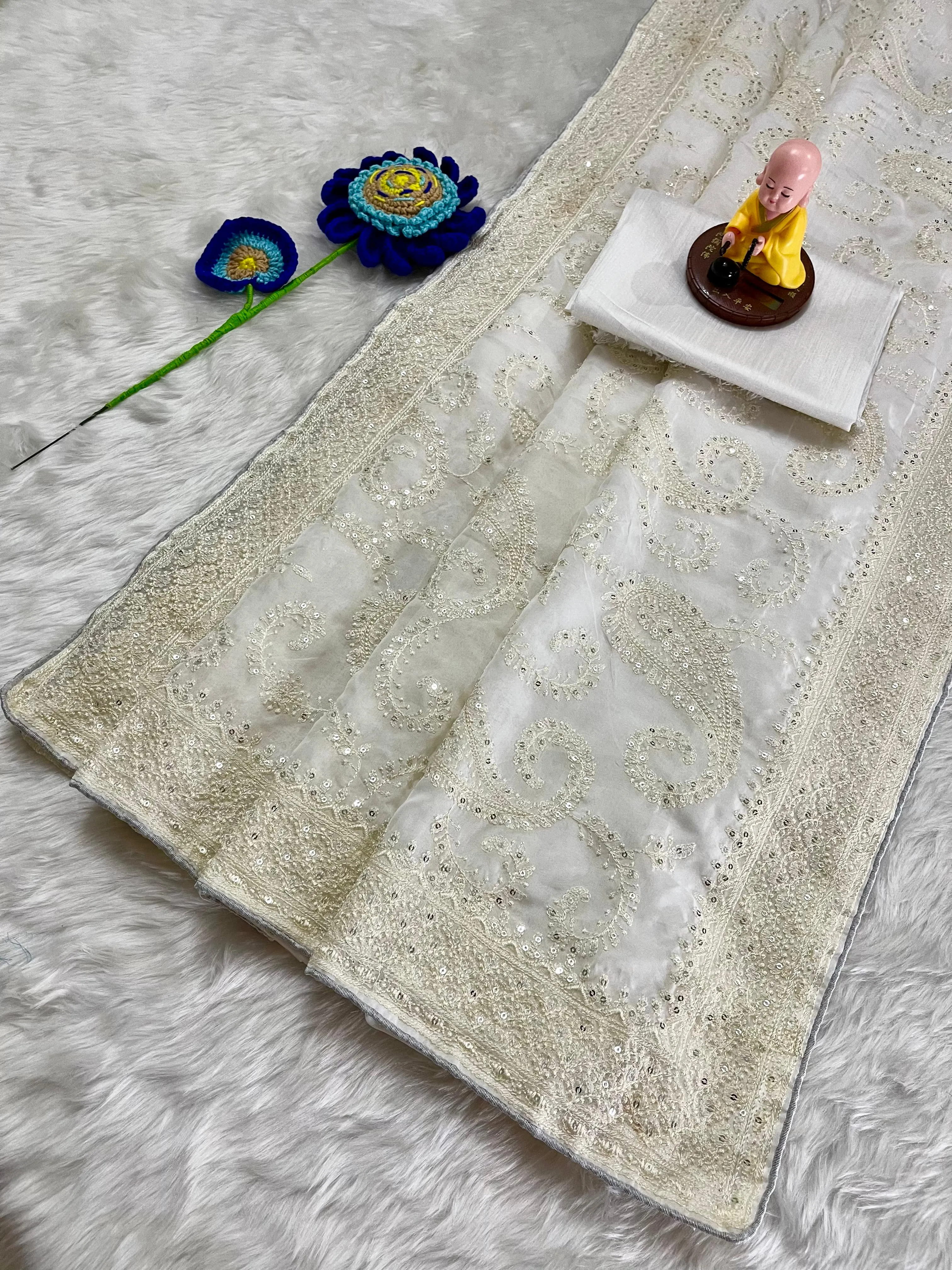 Buy Silk Fabric Premium Saree in Surat - Reseller Bazzar