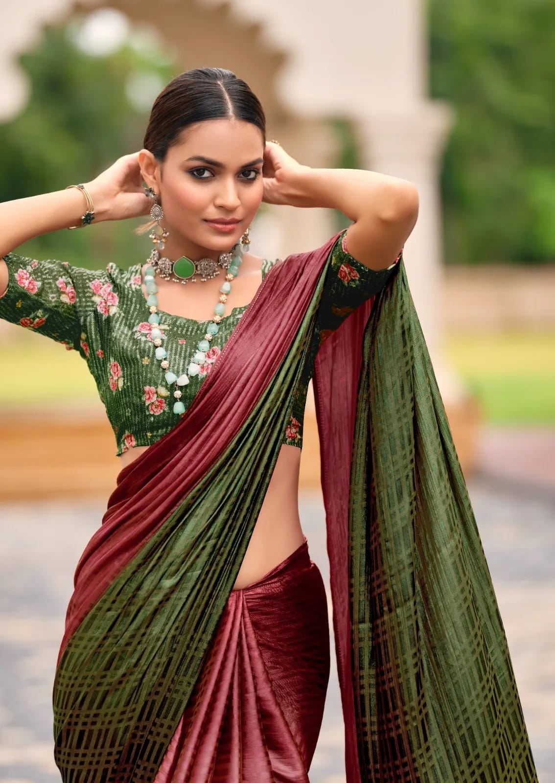 Buy New Satin Silk Premium Saree in Surat - Reseller Bazzar