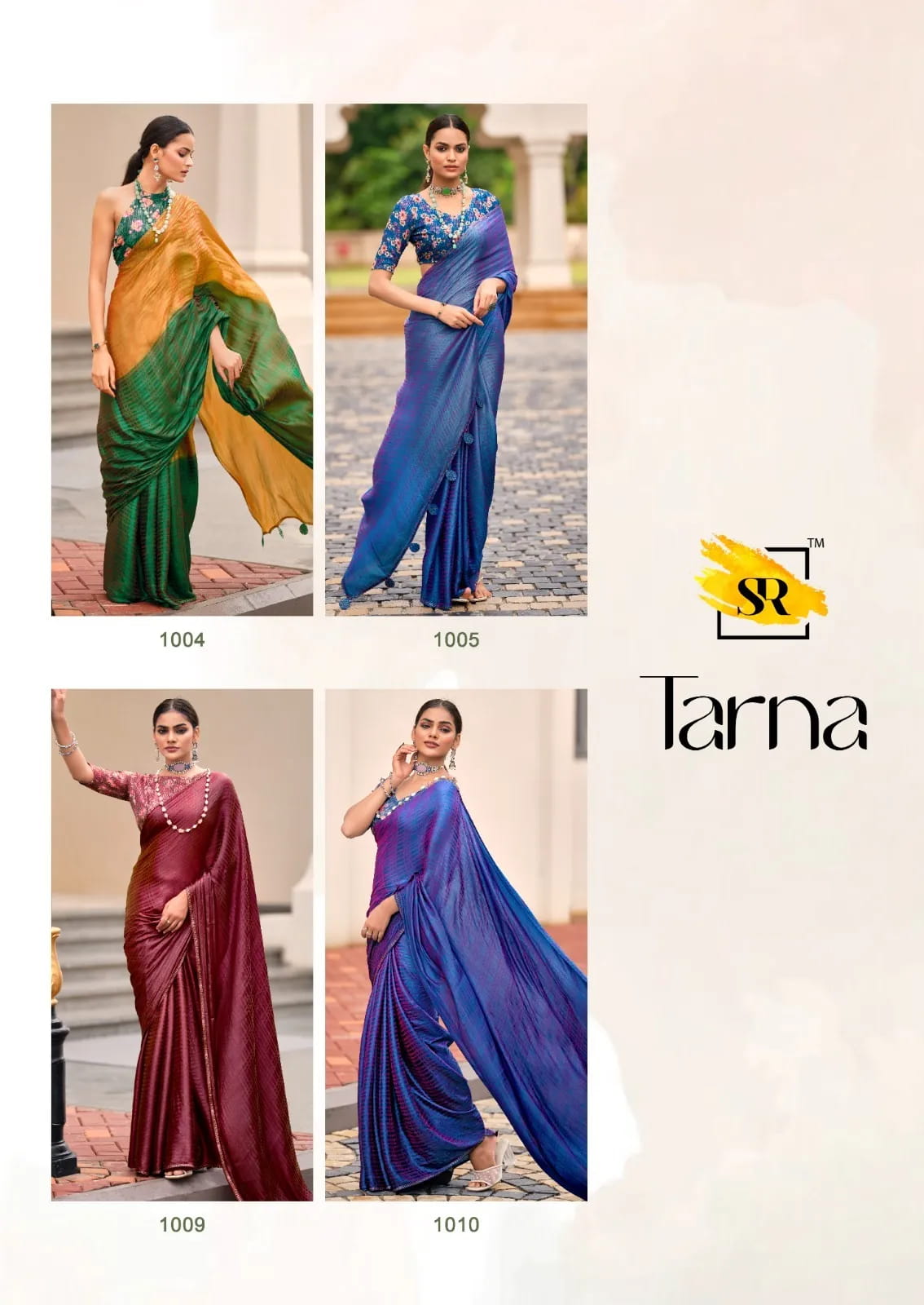 Buy New Satin Silk Premium Saree in Surat - Reseller Bazzar