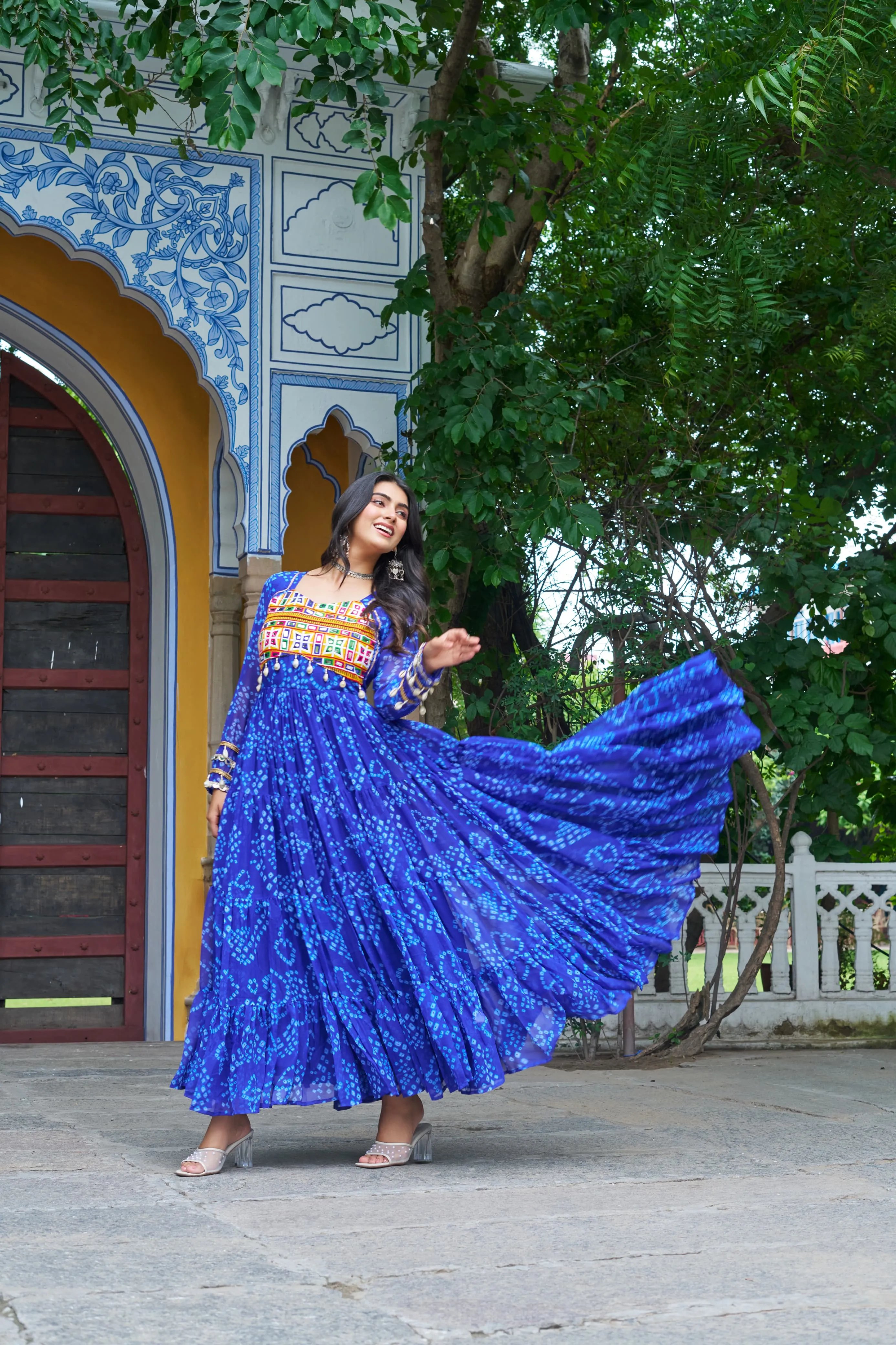 Bandhani Print Work Navratri outfits in Surat