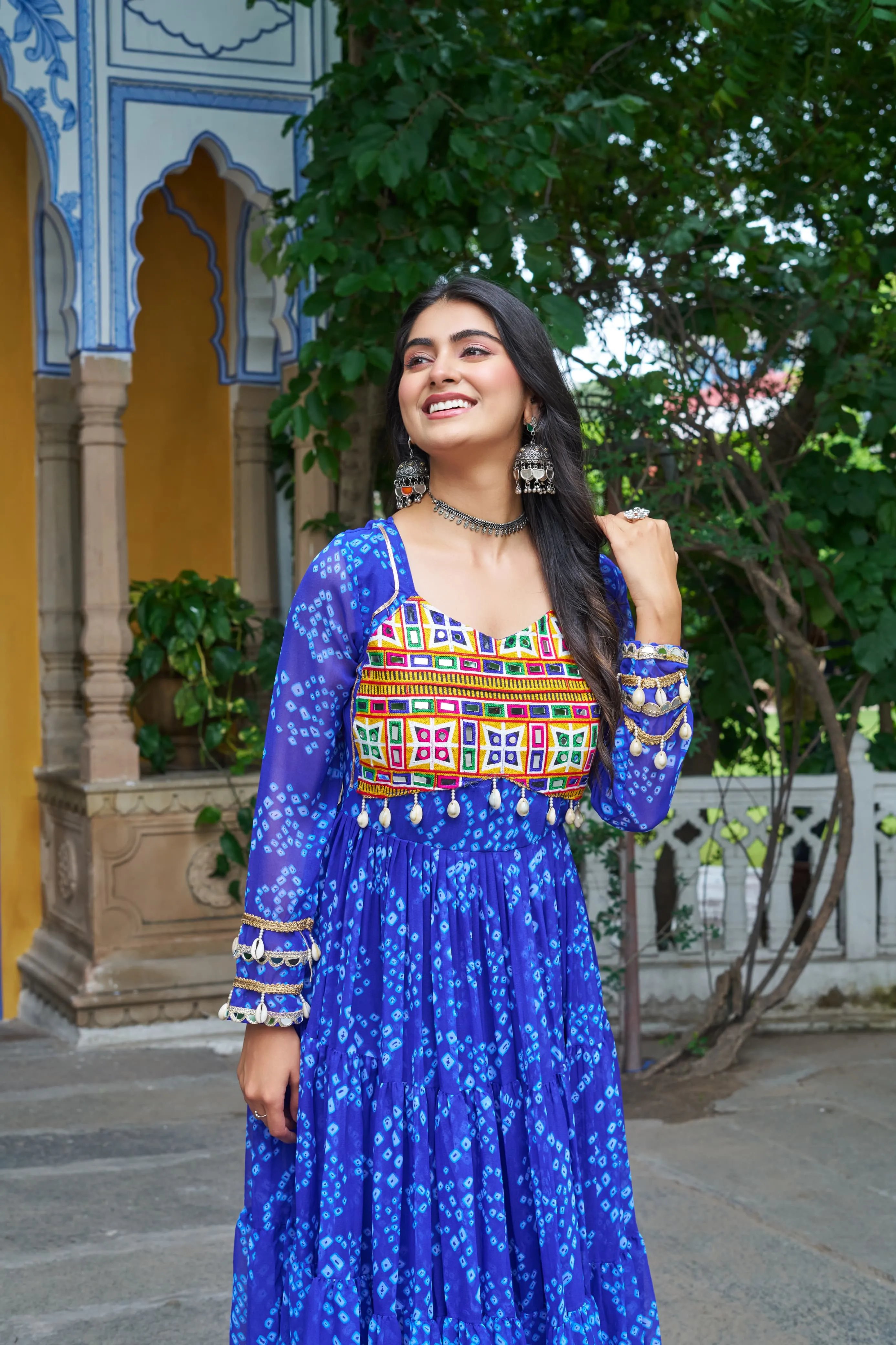 Bandhani Print Work Navratri outfits in Surat