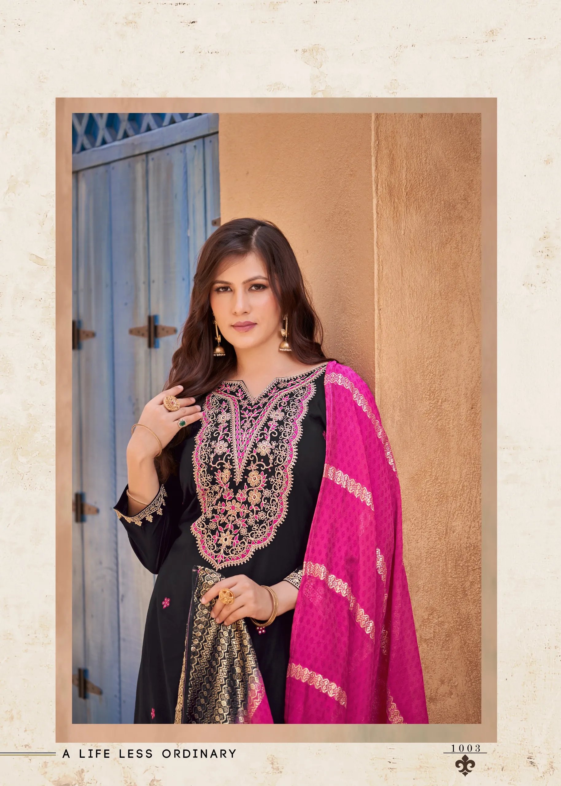 Rang Rasiya Rayon Salwar Suit with Embroidered Sharara in Surat