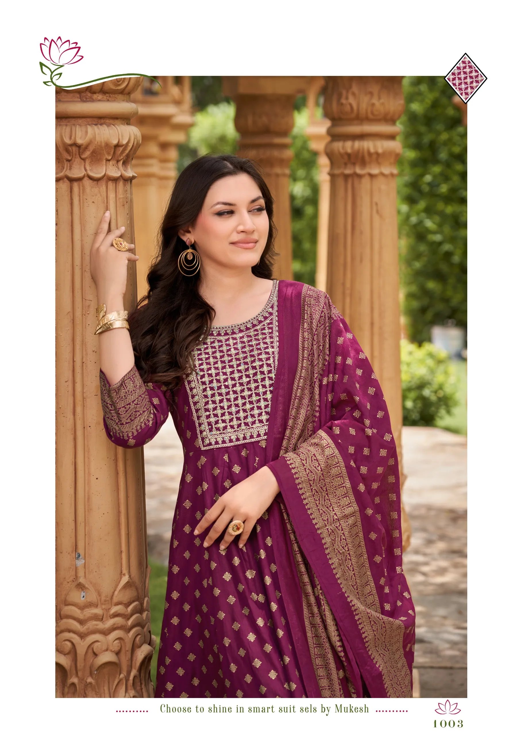 Gauri Rayon Salwar Suit with Heavy Embroidery & Foil Print in Surat