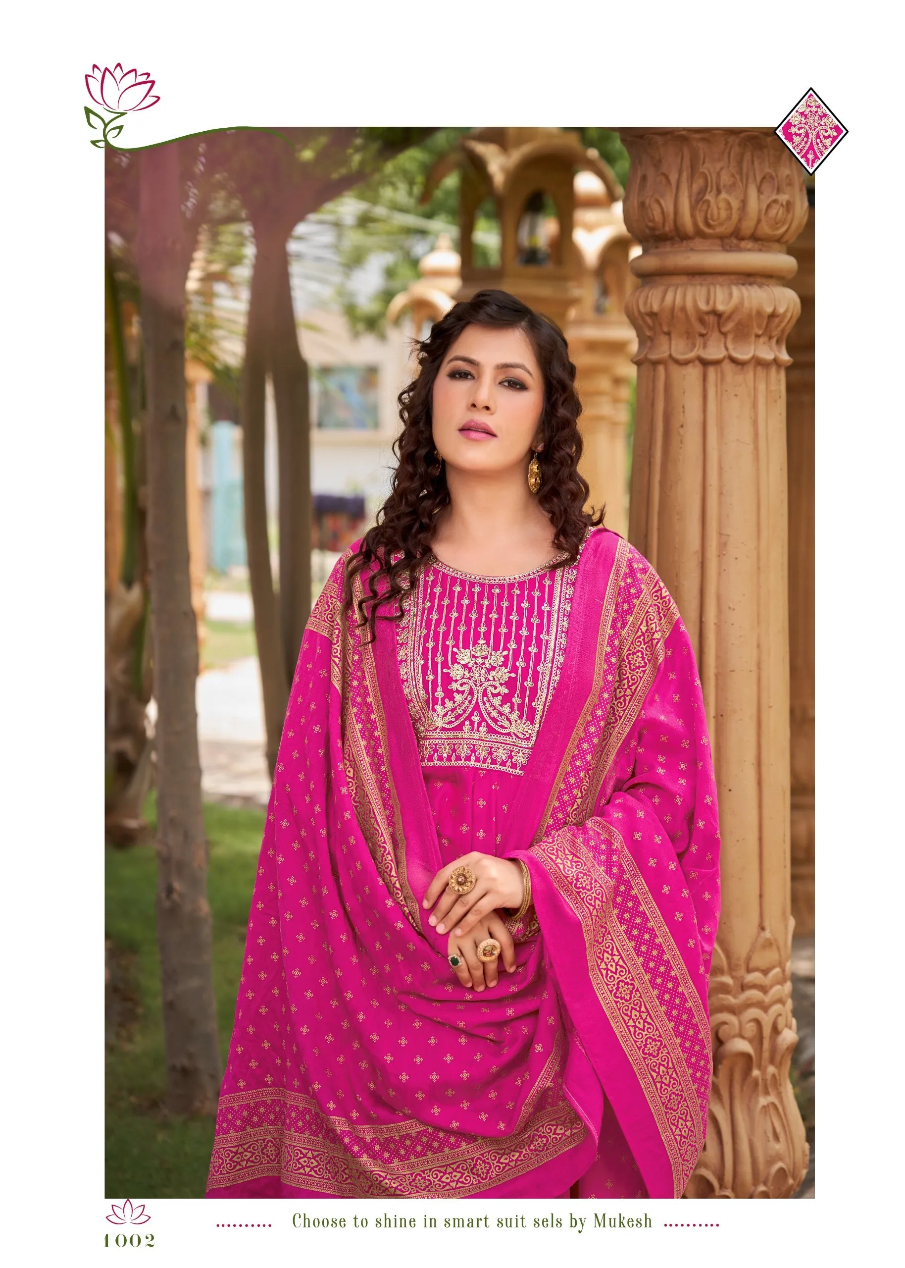 Gauri Rayon Salwar Suit with Heavy Embroidery & Foil Print in Surat