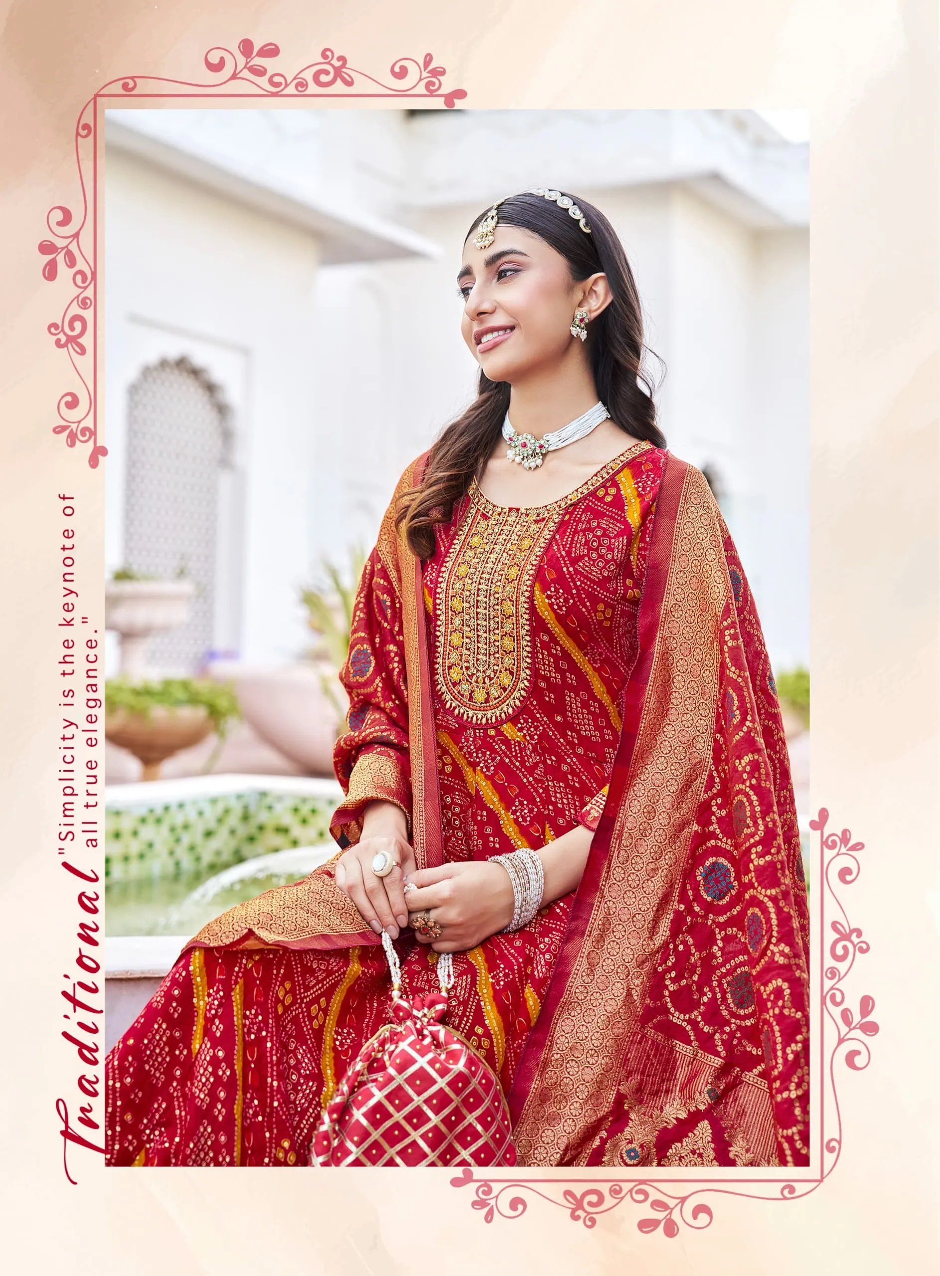 Pure Cotton Anarkali Gown Set with Pant and Dupatta in Surat