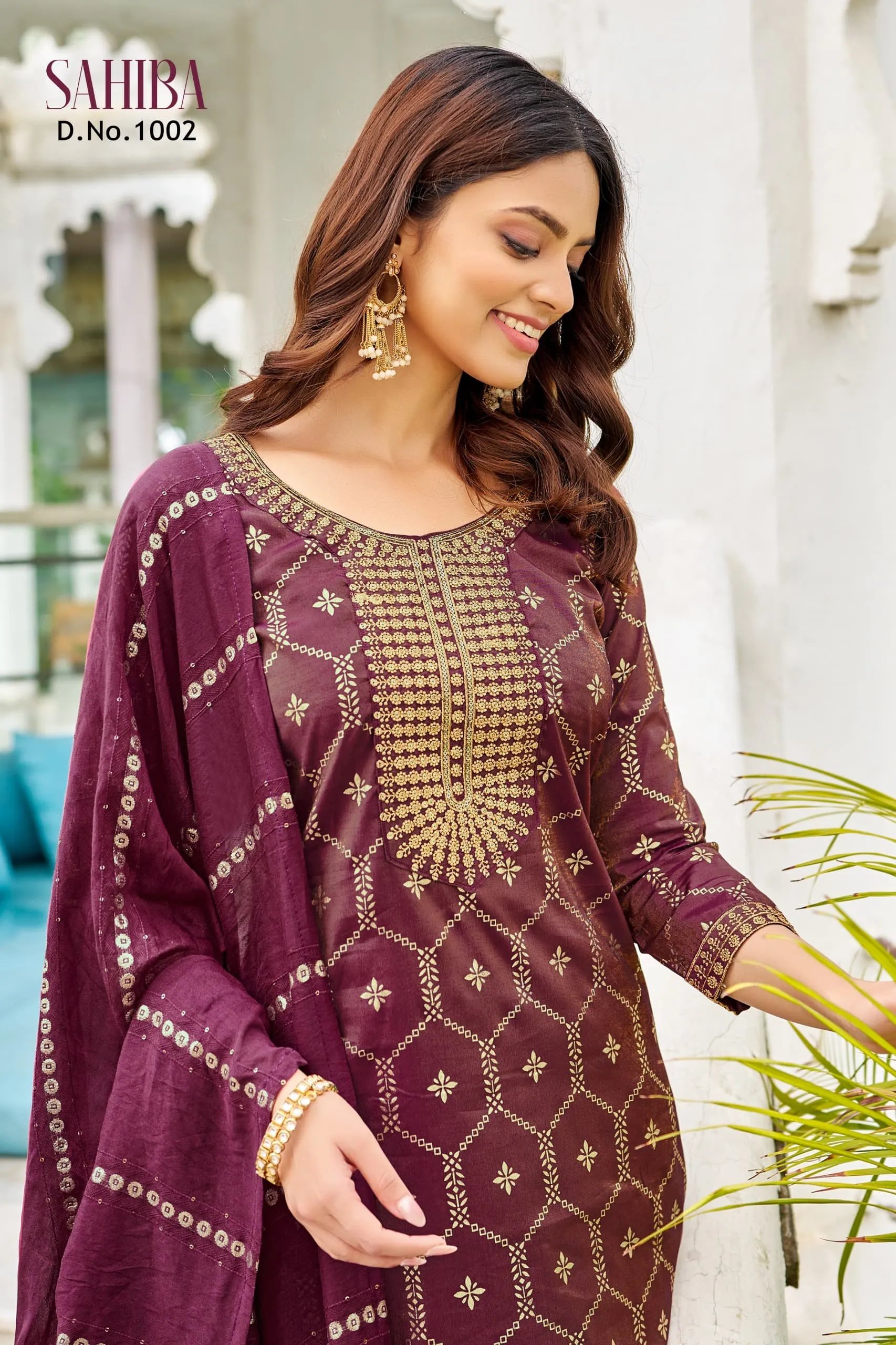 Sahiba Viscose Salwar Suit with Kurti, Pant and Dupatta in Surat