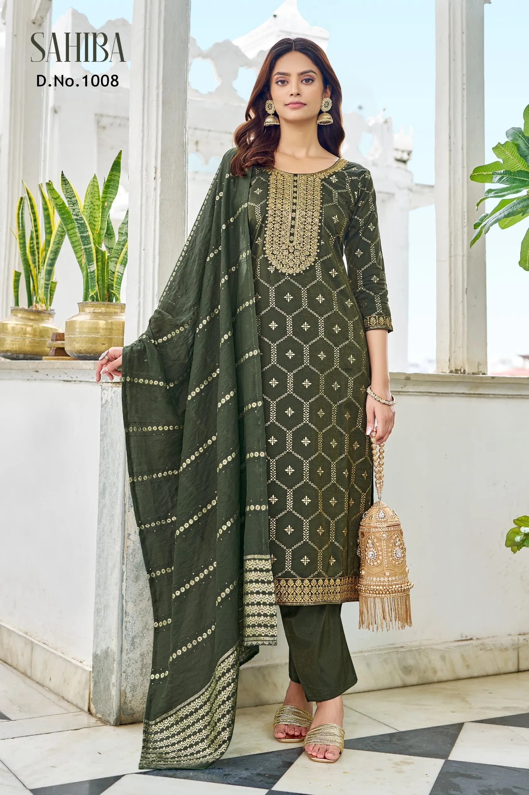 Sahiba Viscose Salwar Suit with Kurti, Pant and Dupatta in Surat