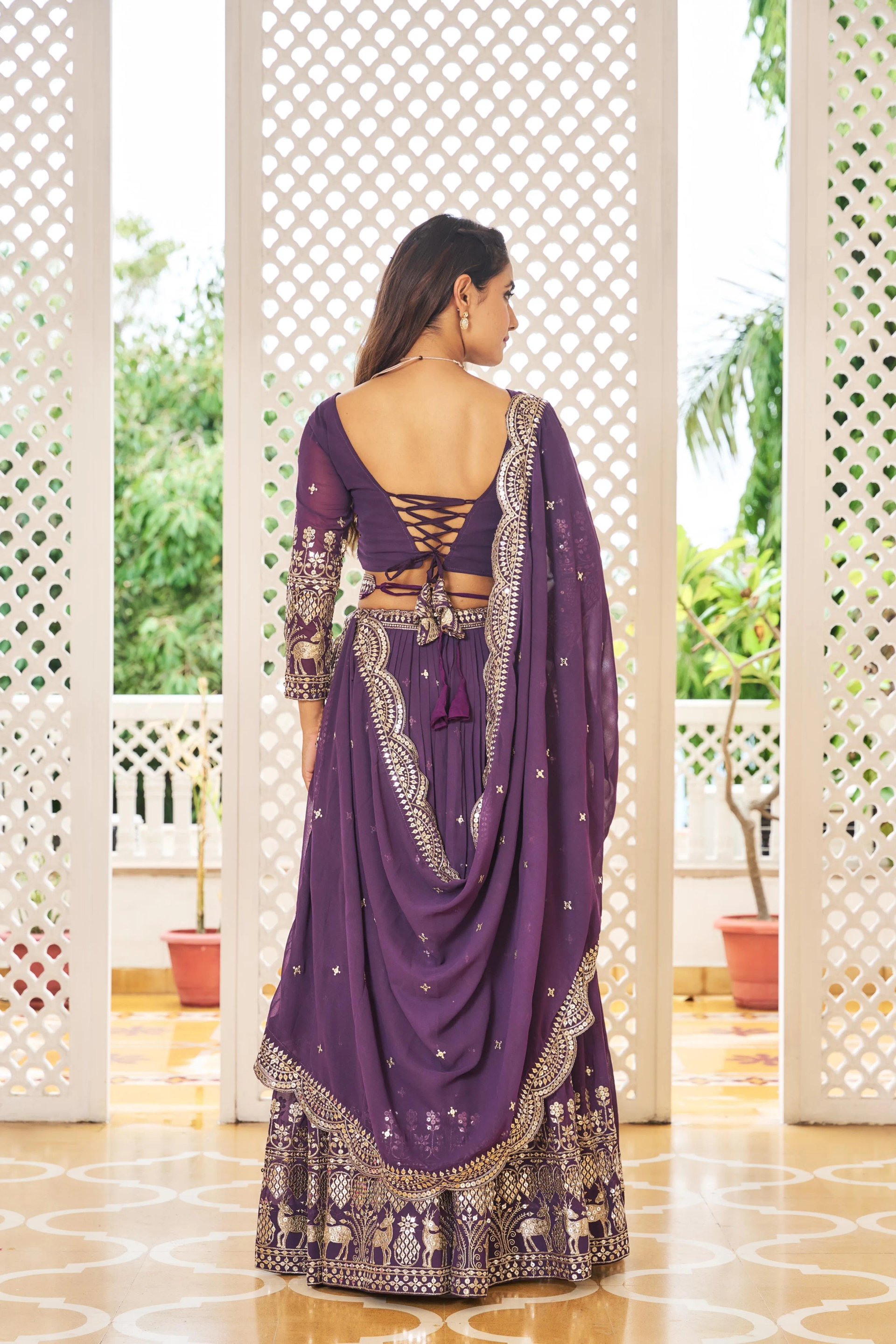 Heavy Fox Georgette Lehenga Choli with Sequence Embroidery in Surat