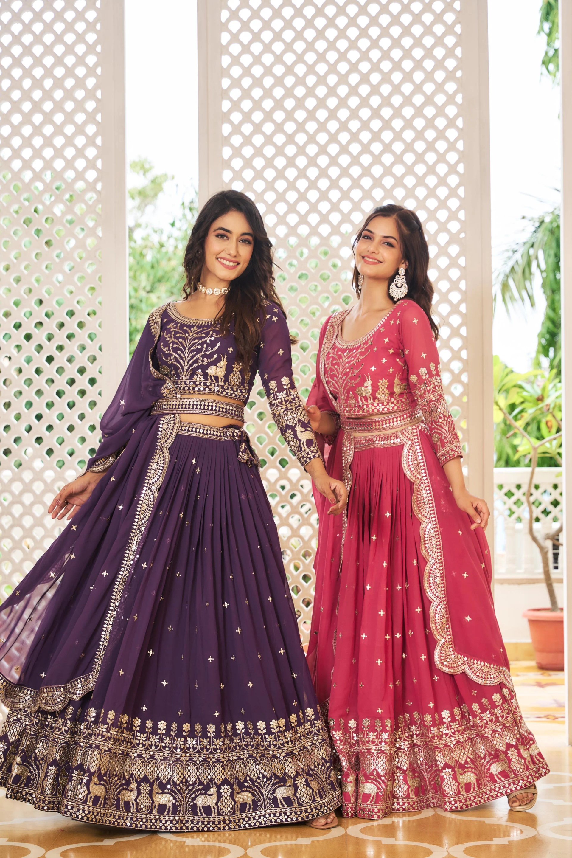 Heavy Fox Georgette Lehenga Choli with Sequence Embroidery in Surat