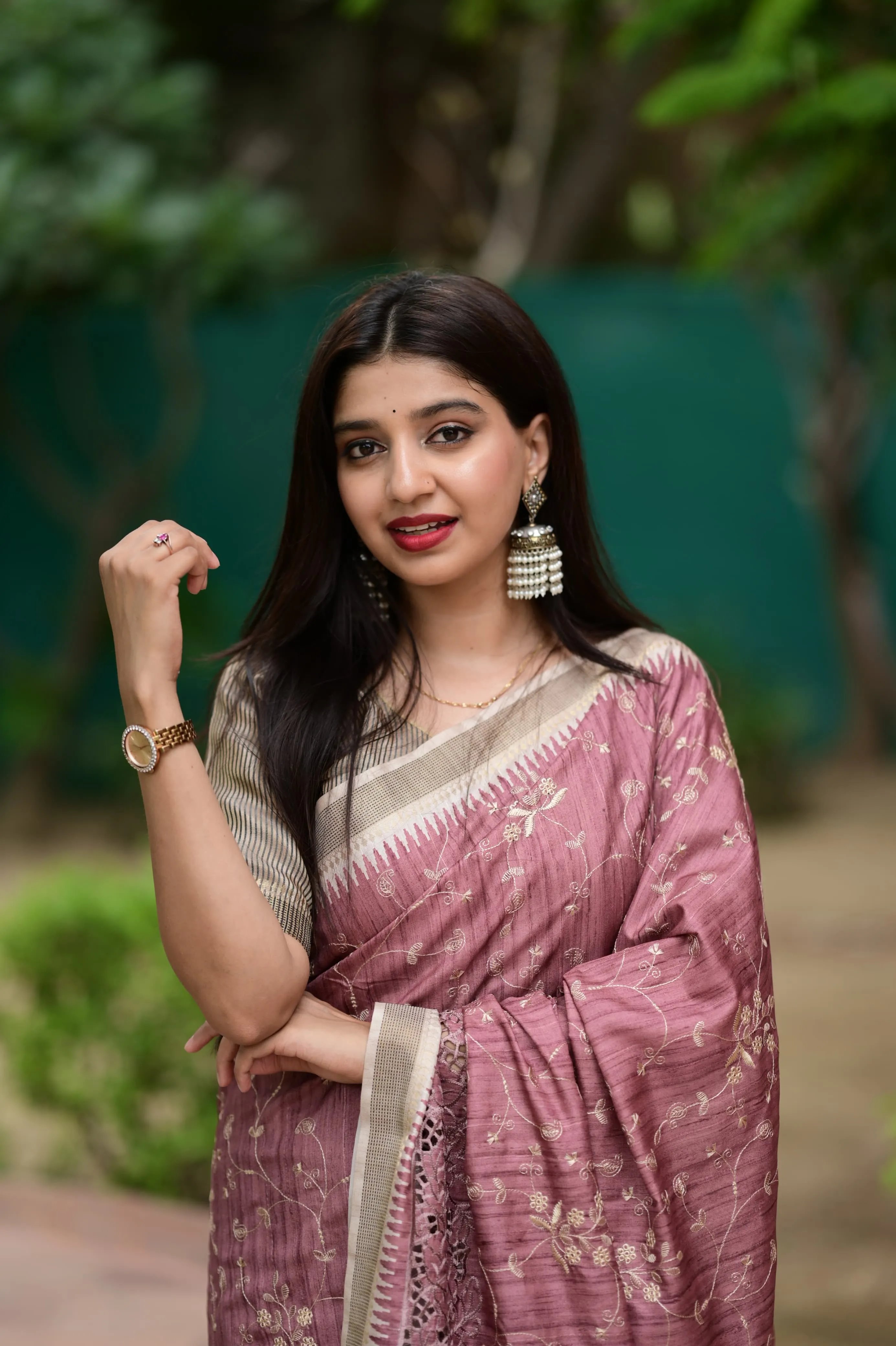 Soft Cotton Tusser Premium Saree in Surat