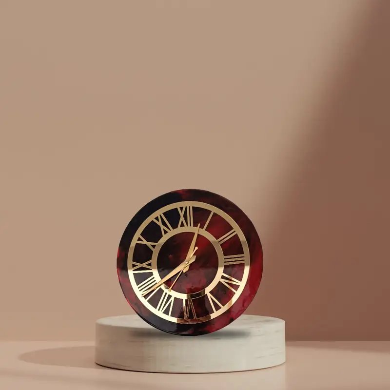 Premium Customised Handmade Resin Wall Clock - Glossy Finish in Ahmedabad