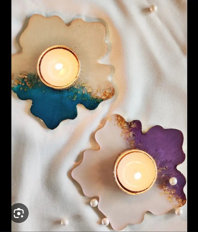 Resin T Light Candle Holder in Ahmedabad