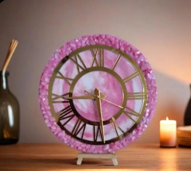 Resin Handmade Wall Clock - Premium Artistic Home Decor in Ahmedabad