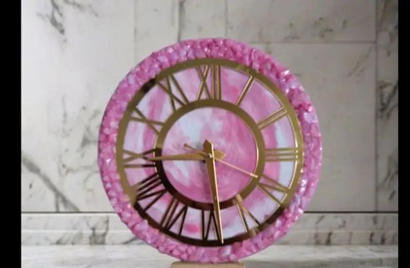Resin Handmade Wall Clock - Premium Artistic Home Decor in Ahmedabad