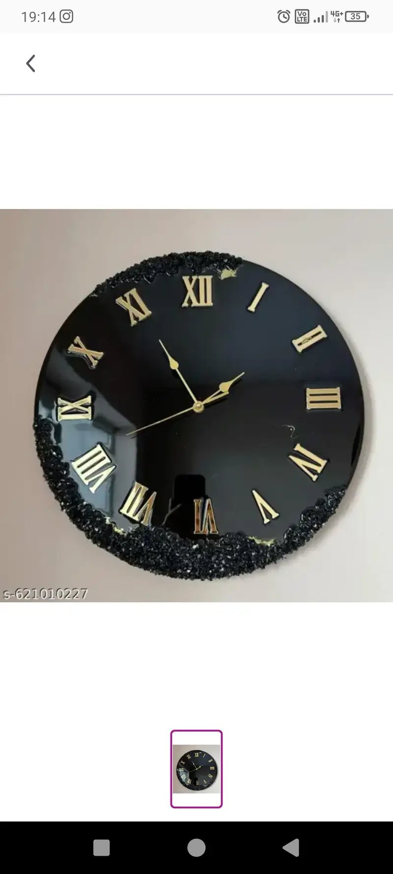 Customised Resin Handmade Wall Clock - Premium Home Decor in Ahmedabad