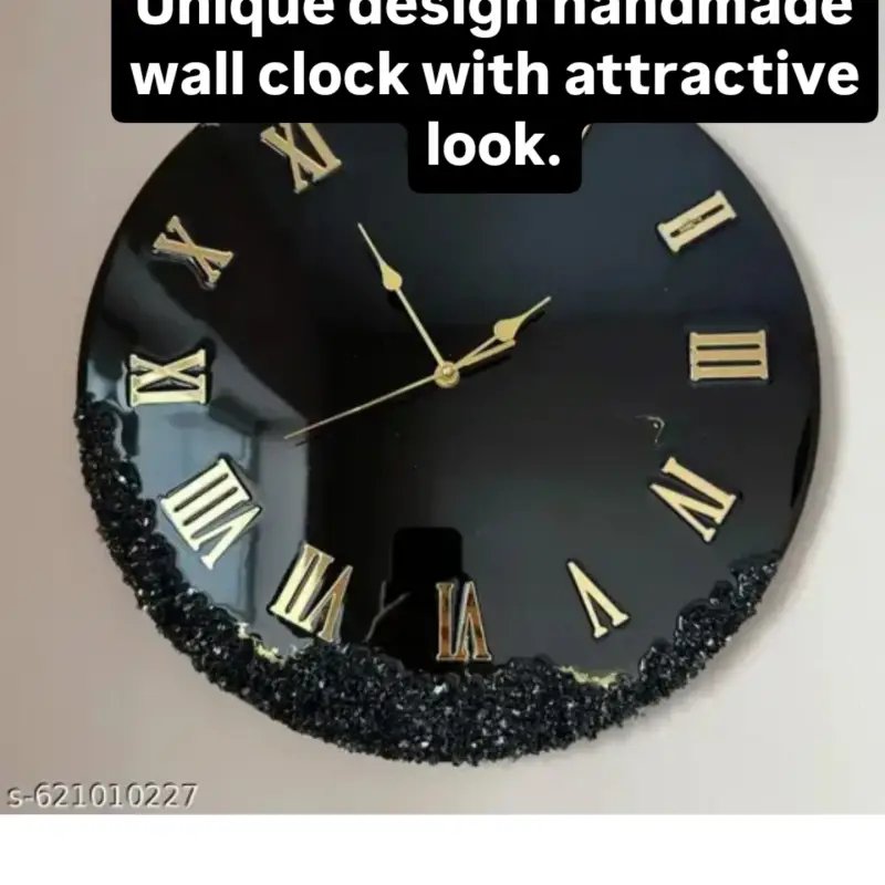 Customised Resin Handmade Wall Clock - Premium Home Decor in Ahmedabad