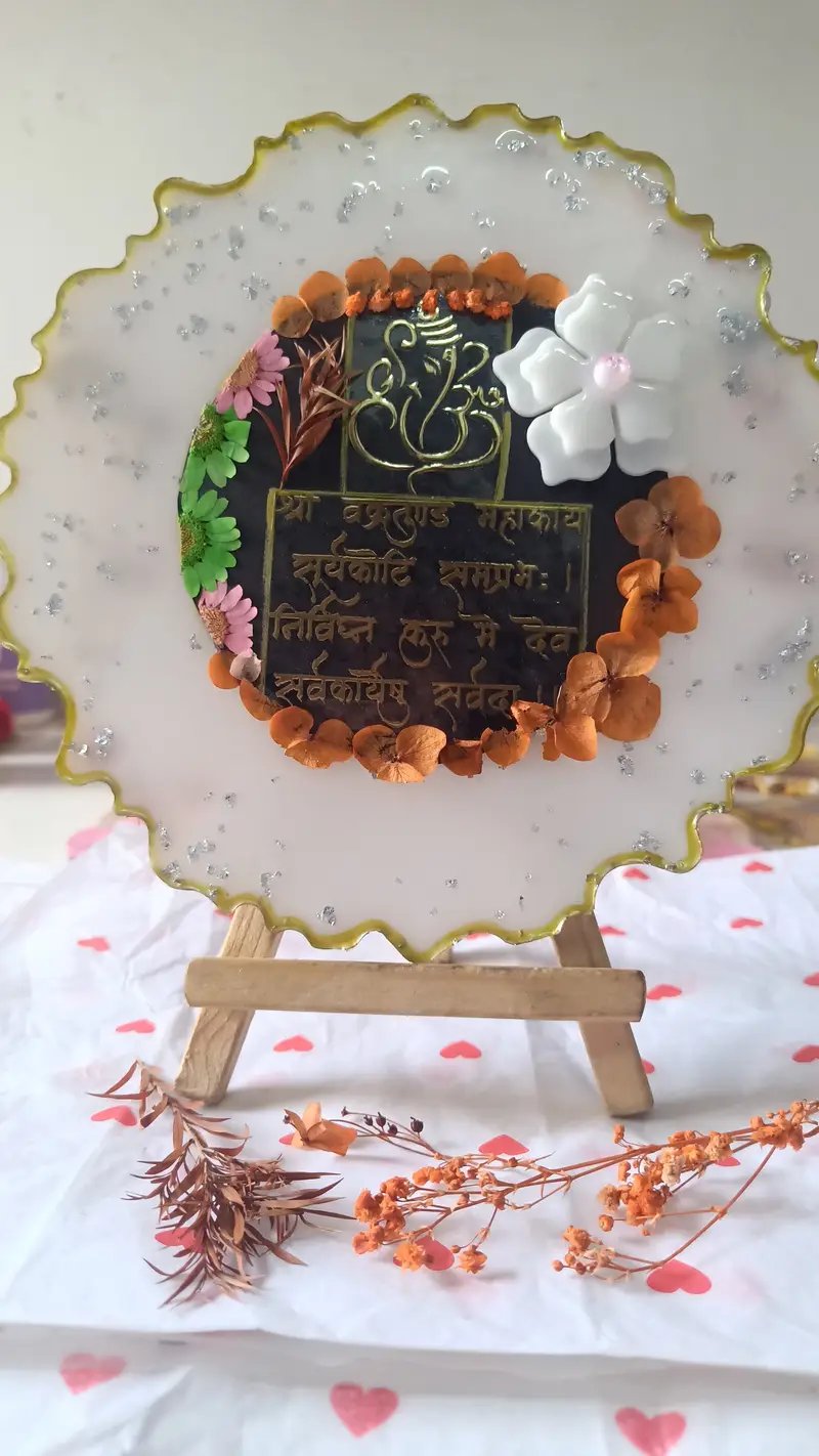 Resin Handmade Ganesh Mantra Frame in Ahmedabad