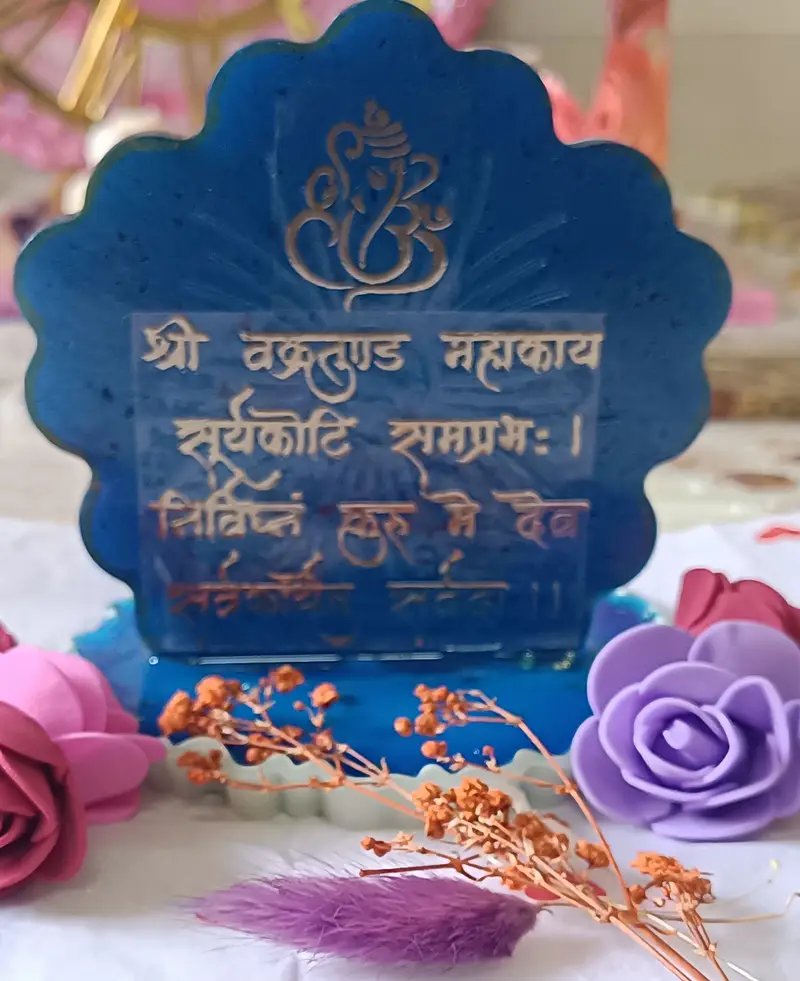 Handmade Resin Ganesha Stand for Pooja and Home Decor in Ahmedabad