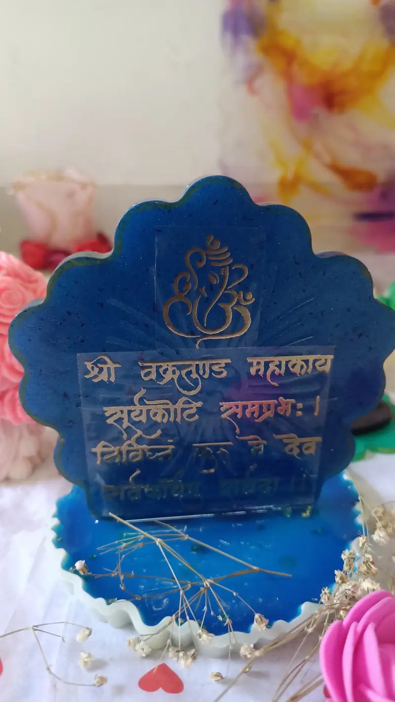 Handmade Resin Ganesha Stand for Pooja and Home Decor in Ahmedabad