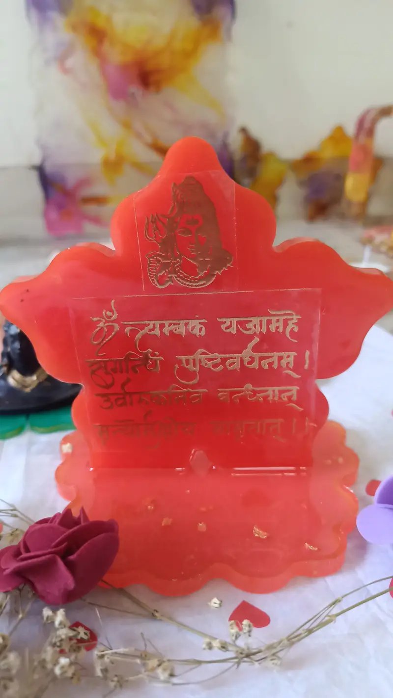 Resin shivji mantra frame in Ahmedabad