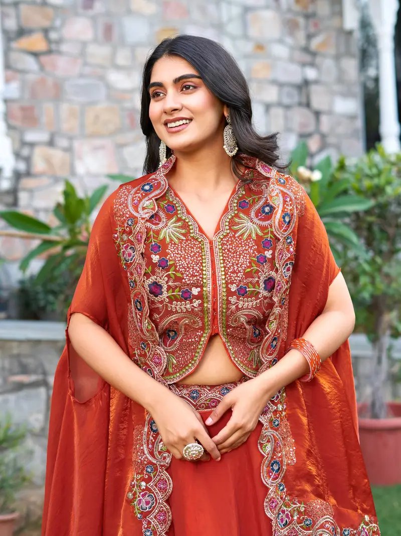 Beautiful Sharara Skirt Lahenga Outfits in Surat