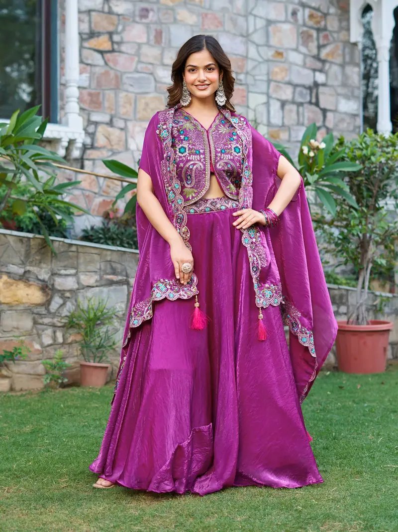 Beautiful Sharara Skirt Lahenga Outfits in Surat